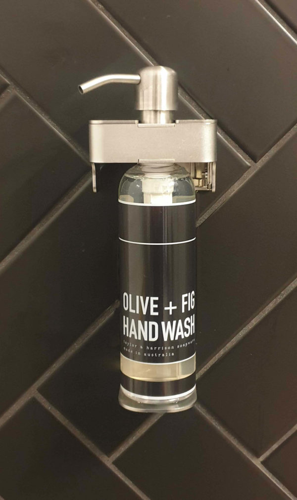 Hotel Soap Dispenser - 3/2/1 bottle - silver - Taylor+Harrison Fig & Olive - Image 4